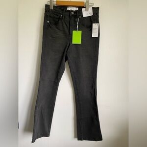Nwt 🆕 Sam Edelman Women Linnie Kick Flare High Rise Waist Jeans • Black • US 25